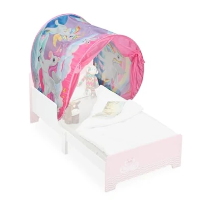 Afbeelding van Relaxdays bedtent kinderen 220 x 79 cm polyester bedtunnel voor kinderbed pop up B