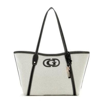 Afbeelding van Guess Sebina TOTE Handtas, Dames, Maat: One Size, Natural/black