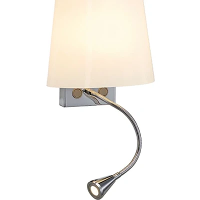 Afbeelding van SLV Coupa FlexLed 149452 Wandlamp G9 43 W Halogeen Zilver grijs, Wit
