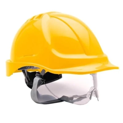 Afbeelding van PW55 Helm geel ABS Vizier PC helder
