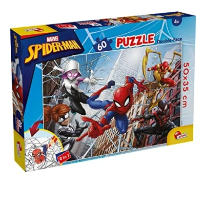 Afbeelding van Marvel Spiderman puzzel kleurplaat 60 stukjes