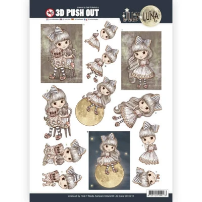 Afbeelding van A Friend to Hold Lilly Luna 3D Uitdrukvel Push Out Yvonne Creations