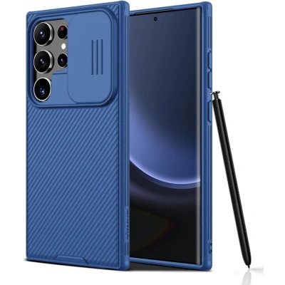 Afbeelding van Nillkin CamShield Hoesje Geschikt voor Samsung Galaxy S24 Ultra Back Cover met Camera Slider Blauw