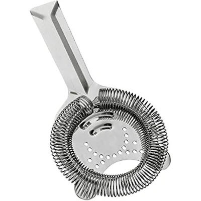 Afbeelding van Hawthrone Strainer Professionele Cocktail Barzeef met 2 oren, 10,2 cm, roestvrij staal 304