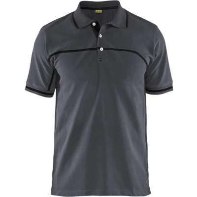 Afbeelding van Blaklader Poloshirt 3389 1050 Medium Grijs/Zwart L