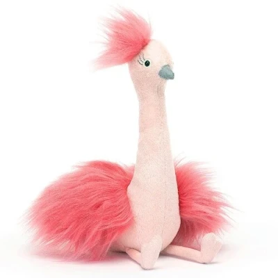 Afbeelding van Jellycat knuffelstruisvogel fou 20 cm