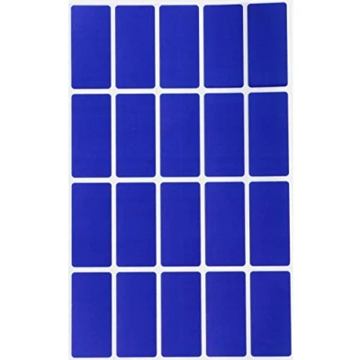 Afbeelding van 300 stuks rechthoekige zelfklevende etiketten voor vijlen in de kleur blauw, 40 x 19 mm Royal Green