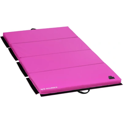 Afbeelding van Gymrex Gymnastiekmat 200 x 100 5 cm opvouwbaar Pink/Roze capaciteit tot 170kg