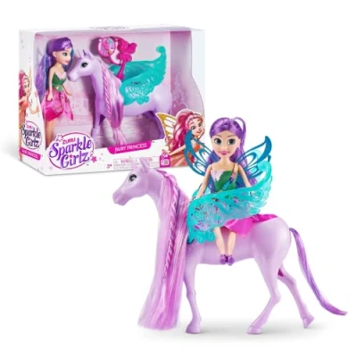 Afbeelding van Sparkle Girlz Prinsessenfee poppenset met eenhoorn, modieuze pop om te verzamelen, eenhoorn speelgoed