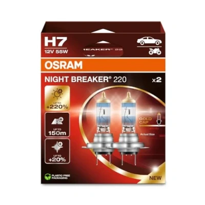 Image de 2 ampoules h4 osram night breaker