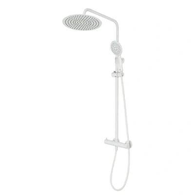 Afbeelding van Tiger Twiss Doucheset Regendouche Ø 30 cm Handdouche 12 Met thermostaatkraan 3 standen Wit