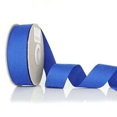 Afbeelding van Trimz Banden van katoen, duurzaam, 5 m x 40 mm, blauw