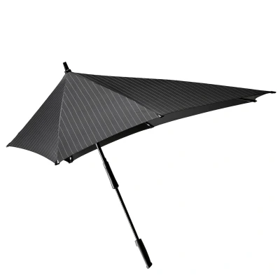 Afbeelding van Senz XXL Stick Stormparaplu pin stripes black