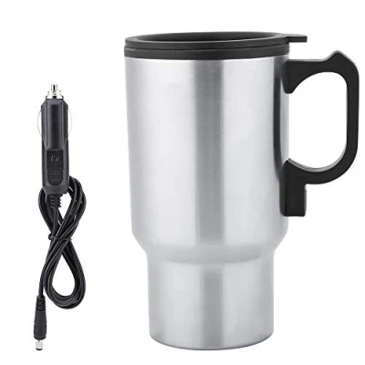 Afbeelding van Zerodis 450 ml 12 V Auto Draagbare Elektrische Waterkoker Roestvrij Staal Waterkokers Snelle voor Thee Koffie Melk met Sigarenaansteker Plug Reizen Picknick Camping Vissen