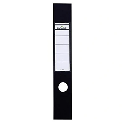 Afbeelding van Durable 809001 Labelhouder voor Ordofix ordner, zelfklevend, 60 mm, zwart, 10 stuks
