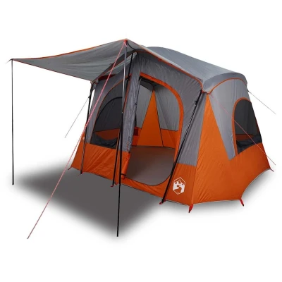 Afbeelding van Tent 5 persoons waterdicht grijs en oranje
