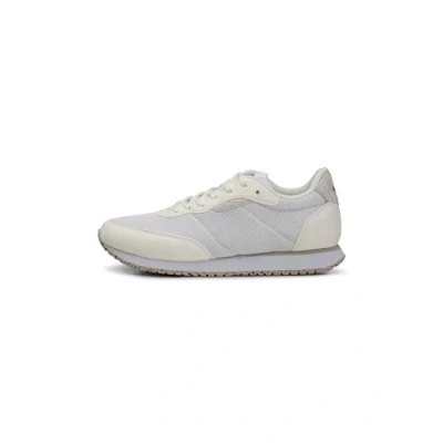 Afbeelding van Woden Signe Sneakers laag, Dames, Maat: 38, White Leer en textiel