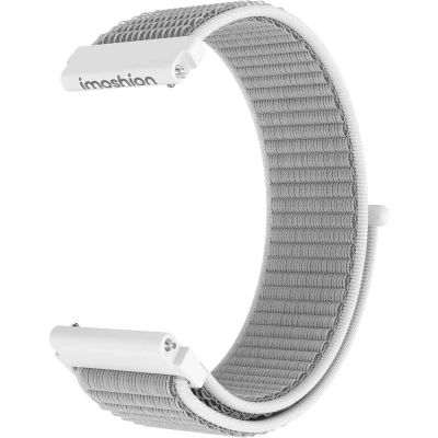 Afbeelding van imoshion Nylon bandje klittenband Universeel 22 mm aansluiting Grijs