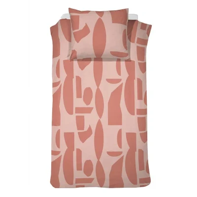 Afbeelding van Cinderella Barista Dekbedovertrek Katoen 140x200/220 cm + 1 kussensloop 60x70 Roze
