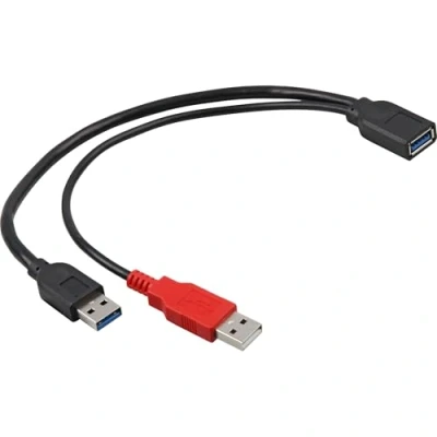 Afbeelding van Delock USB kabel 3.2 Gen1 (USB 3.0 / 3.1 Gen1) A stekker, bus 0.30 m Zwart Vergulde steekcontacten, UL gecertificeerd 83176
