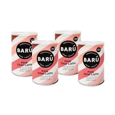 Afbeelding van BARÚ Pink Chai Latte Instant Theepoeder 4 x 250g 64 porties