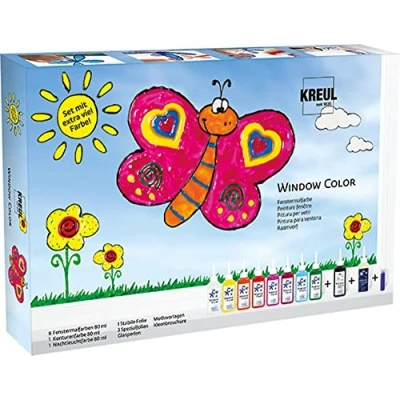 Image de Peinture fenêtre glas design, kit kreul 42752
