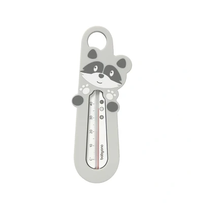 Afbeelding van Babyono Badthermometer Wasbeer Grijs