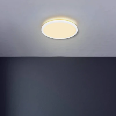 Afbeelding van LED plafondlamp Sapana, wit, Ø 42 cm, kunststof, IP44