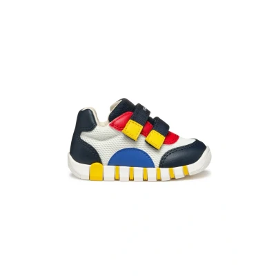 Afbeelding van Geox Iupidoo Babyschoenen voor kinderen, Maat: 19, White navy Kunststof/ textiel