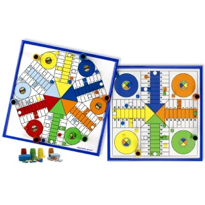Afbeelding van Aquamarine Games Parchis 4 en 6 spelers 40 cm met stekkers inbegrepen, meerkleurig, NO Value (Compudid CPES02)