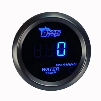 Afbeelding van Elektrische Watertemperatuurmeter Blauw LED Licht Digitale Universeel Gereedschap Meterinstrument 2&quot; 52mm