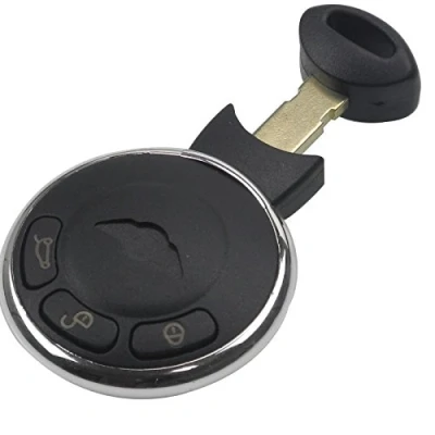 Afbeelding van PHONILLICO Reservesleutel voor BMW Mini Cooper S One D Clubman Countryman Flip sleutelhanger met 3 knoppen