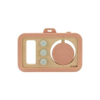 Afbeelding van Trixie Wooden silicone baby camera Mrs. Cat