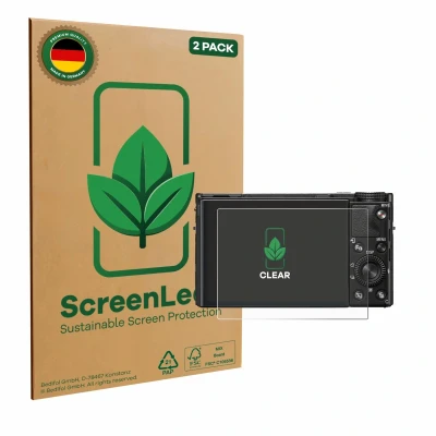 Afbeelding van ScreenLeaf Screenprotector voor Sony Cyber Shot DSC RX100 VIIA Duurzame schermbescherming Folie Beschermfolie transparant (2 Stuks)