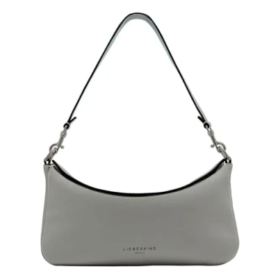 Afbeelding van LIEBESKIND BERLIN Leren Schoudertas Alessa 2 Kodiaq Hobo Bag Thunder Grijs