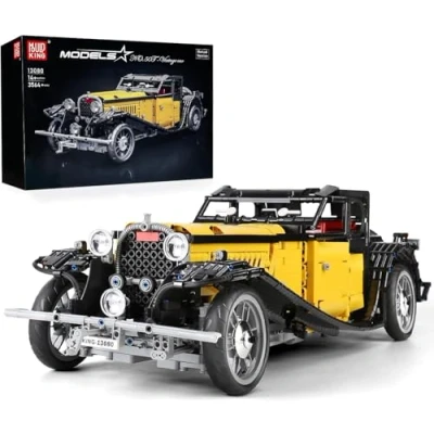 Afbeelding van Mould King 13080 Technic Bouwset voor oldtimers, 3564 blokken, vintage auto bouwstenen (zonder motor)