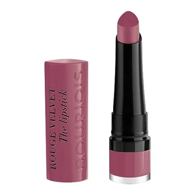Image de BOURJOIS Rouge À Lèvres Velvet The Lipstick 19 Place des Roses Ultra Pigmenté Fini Mat Intense Longue Tenue 24H Applicateur Précis Sensation Nues
