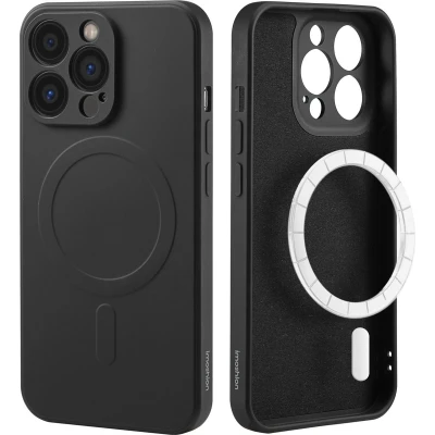 Afbeelding van iMoshion Hoesje Geschikt voor iPhone 13 Pro Siliconen Color Backcover MagSafe Zwart