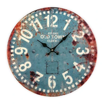 Afbeelding van Muurklok Versa Old Town Metaal (4 x 40 cm)