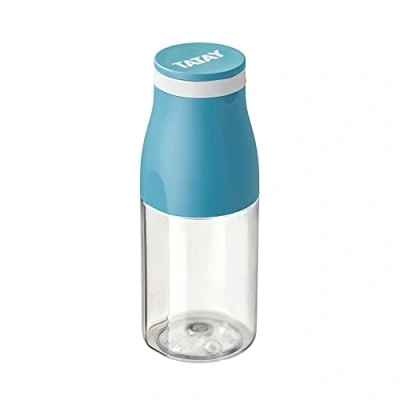Afbeelding van TATAY Urban Drink fles, inhoud 400 ml, luchtdicht, Tritan, BPA vrij, onbreekbaar, smaakneutraal en geurvrij, vaatwasmachine magnetronbestendig. Ocean