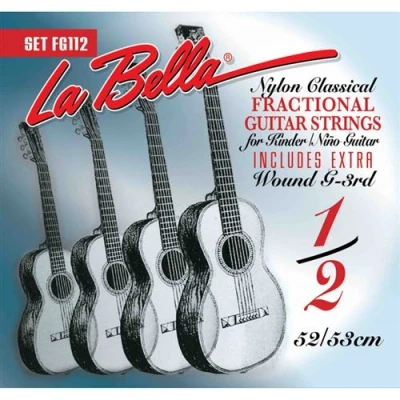 Image de Labella FG112 Jeu de cordes guitare classique 1/2 Fractional