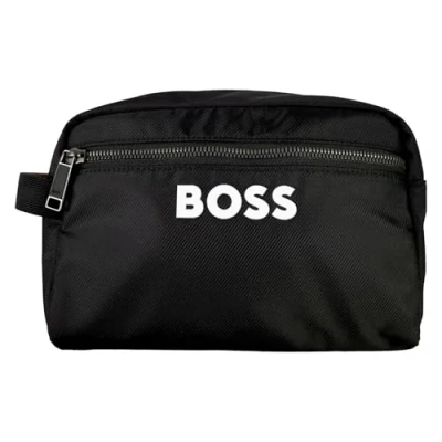 Afbeelding van BOSS Catch 3.0 Washbag Toilettas, Heren, Maat: One Size, Black