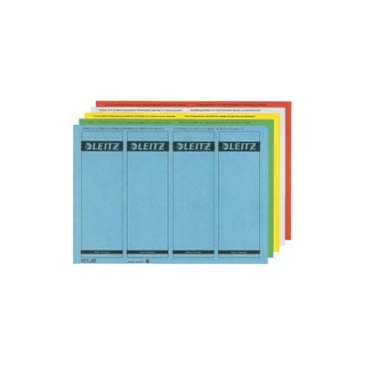 Image de leitz étiquettes de dos pour classeur, 61 x 192 mm, court, large, vert, approprié classeurs standards et en carton