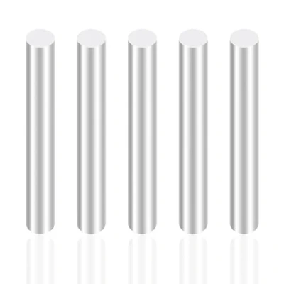 Afbeelding van iMeistek 5 stuks massief aluminium ronde stangen Ø 8 mm lengte 100 voor radiografisch bestuurde automodellen, industriële machines, doe het zelf