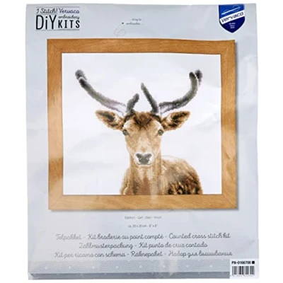 Afbeelding van Edelhert borduren (pakket)