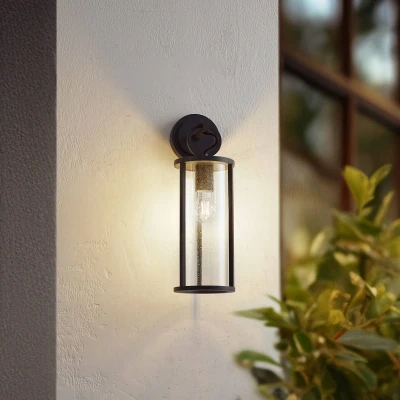 Afbeelding van Lucande buitenwandlamp Emmeline, bubbels, aluminium, hoogte 45cm