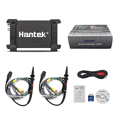 Afbeelding van Hantek 6022BE oscilloscoop, 2 kanaals, usb, digitale opslag, 20 MHz, pc gebaseerd, 48 MSa/s