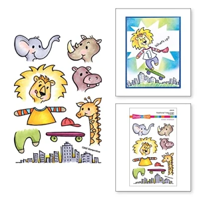 Afbeelding van Stampendous Urban Jungle FransFormer Clear Stamps (STP 175) (DISCONTINUED)
