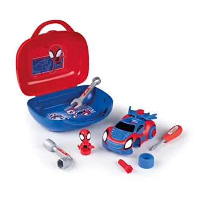 Afbeelding van Smoby Spidey Gereedschapskoffer Spiderman auto