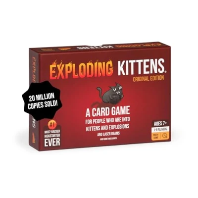 Image de Exploding Kittens Original Edition Hilarious Game for Family Night Funny Card Games Ages 7 and Up 56 Cards 2 5 Players 15 Minutes of Play